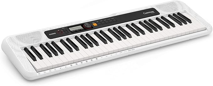 Casio CT-S200WE EPA 61-Key Premium Keyboard Package with Headphones, Stand, Power Supply, 6-Foot USB Cable and eMedia Instructional Software, White