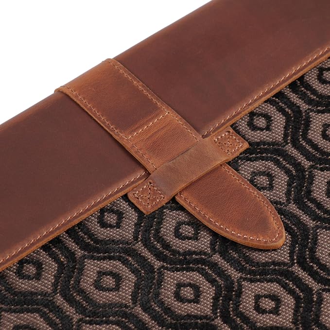 Londo Leather Sleeve Compatible with MacBook Pro 14 & Air 13-13.3 Inch (M5, M4, M3, M2, M1, Pro, Max) & iPad Pro 12.9, Premium Top Grain Leather Laptop Bag, 2020 to 2026 Models