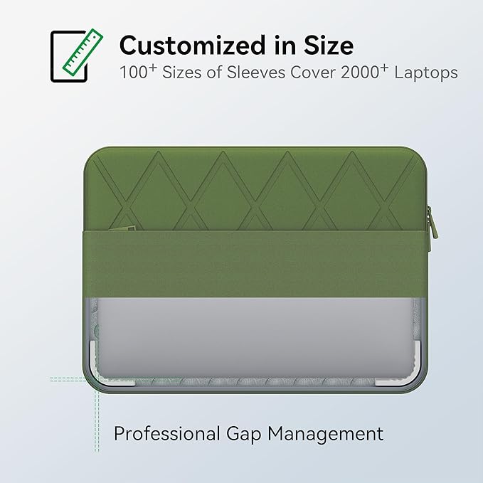Smatree Laptop Sleeve for 13 inch Microsoft Surface Laptop Copilot+PC 2025,for 13inch Surface Pro 10/9/8,for 13 inch SurfacePro Copilot+PC,Protective Case with Pocket,Green(E401G)