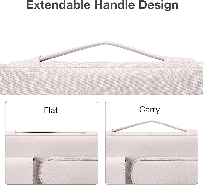 MOSISO 360 Protective Laptop Case 15 inch, Laptop Sleeve Compatible with MacBook Air M5 A3448 M4 A3241 M3 A3114 M2 A2941 2026-2023,Dell XPS,Side Open Bag with 2 Raised&1 Flapover Pockets, Stone Gray
