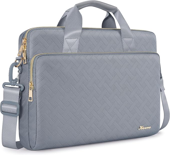 KIZUNA Laptop Sleeve Case 17 Inch Computer Shoulder Bag for 17.3" Lenovo ThinkBook Plus/IdeaPad 3i Gen7/ASUS Vivobook/ZenBook Pro/LG gram/MSI 17/Dell XPS/HP ENVY/Dell G7,Grey