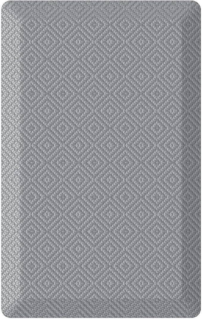 Ophanie Kitchen Mats for Floor, 3/4 inch Thick, 17x24 Anti Fatigue Cushioned Mat, Kitchen Rugs, Waterproof, Comfort Ergonomic Standing Mat for Office, Home, Sink, Grey Non-Slip Ridged Bottom