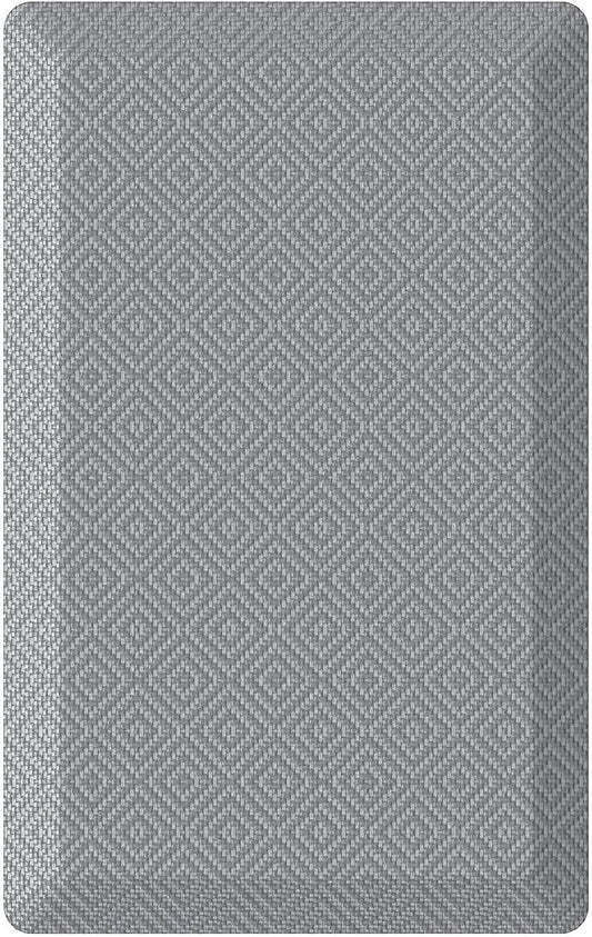 Ophanie Kitchen Mats for Floor, 3/4 inch Thick, 17x24 Anti Fatigue Cushioned Mat, Kitchen Rugs, Waterproof, Comfort Ergonomic Standing Mat for Office, Home, Sink, Grey Non-Slip Ridged Bottom