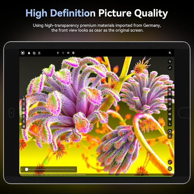 360° Magnetic Privacy Screen for iPad 9th 8th 7th Generation 10.2 Inch & iPad Air 3th & iPad Pro 10.5 In, 4 Way Privacy Removable Anti Glare Blue Light Filter Shield Film Anti Spy Protector