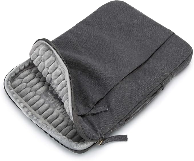 Kinmac 360° Heavy Duty Protective Laptop Computer Sleeve case Bag Cover with Handle for MacBook Pro 14 inch,14 inch-14.4 inch HP Lenovo Dell ASUS Acer Laptop (Grey)