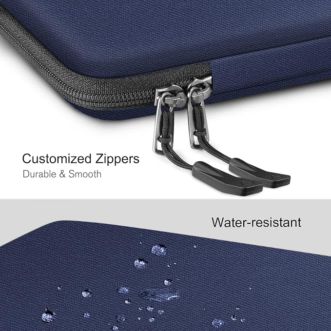 FINPAC 15.6-inch Hard Laptop Sleeve Case Compatible with 15.6 Inch Acer Aspire, Shockproof Computer Carrying Case for HP Dell Razer Samsung Laptop Chromebook, Navy