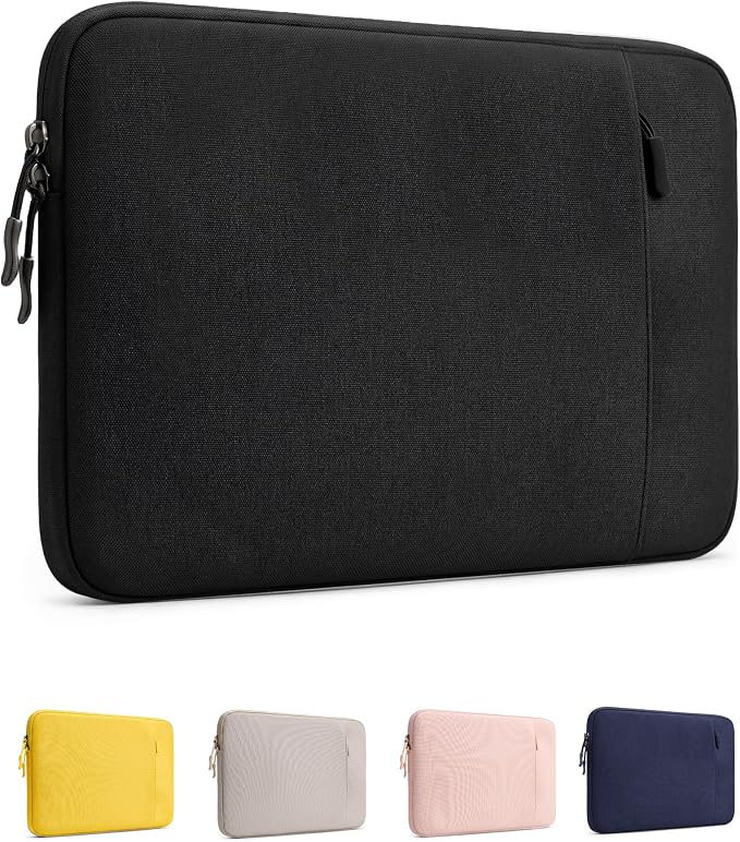 ProCase Laptop Sleeve for MacBook Neo 13 inch 2026 (Model A3404, A18 Pro), Protective Case with Soft Lining, Slim Travel Sleeve with Pocket for Accessories, Tailored for MacBook Neo 13” -Black