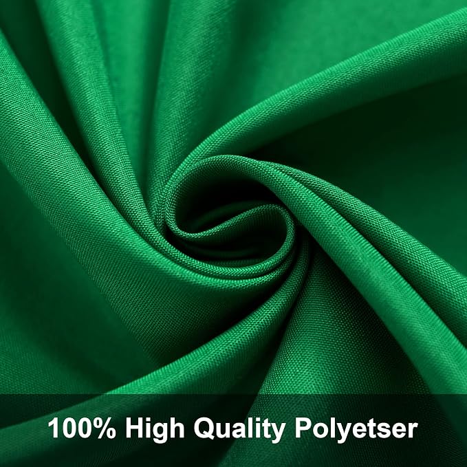 Joccun 10X10FT Green Backdrop Background for Photography,Polyester Backdrop Curtain Background Screen for Photography,Photoshoot,Video Recording,Studio(10X10ft,Green)