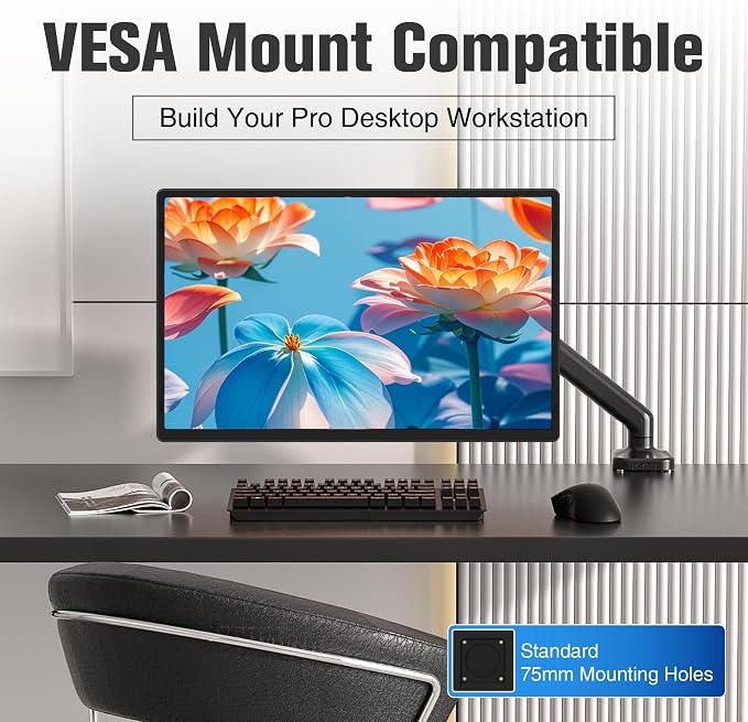 16 Inch Portable Monitor for Laptop, 1200P FHD Dual Monitor Extender with VESA Magnetic Stand, External Travel Display for Mac PC Phone