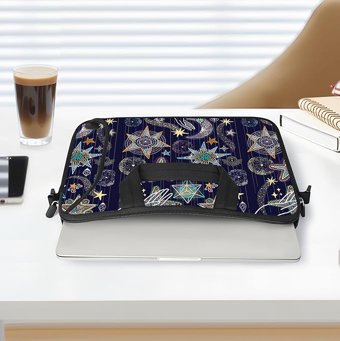 RICHEN Messenger Bag Carrying Case Sleeve with Handle Accessory Pocket Fits Laptops/Notebook/ebooks/Kids tablet/ipad (11-13.3 inch, Stars)