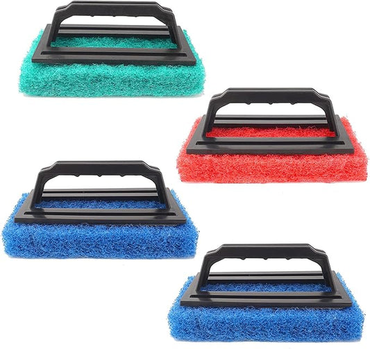 4 Pcs Screen Printing Scrub Pad, Screen Print Ink Scraper with Handle,Screen Print Remover, Screen Printing Accessories for Reclaiming Mesh Screen Cleaner