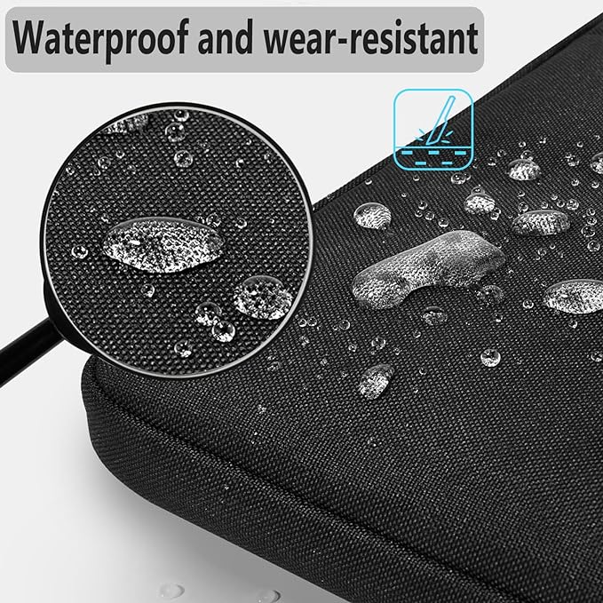Hseok Laptop Shoulder Bag 13-14 inch Shockproof Water-Resistant HandBag with Small Case Compatible with MacBook Pro/Neo 14" M5/M4/M3/M2/M1, Mac Air/Pro 13.3", XPS 13/14, Most 13"-14" PC,Black