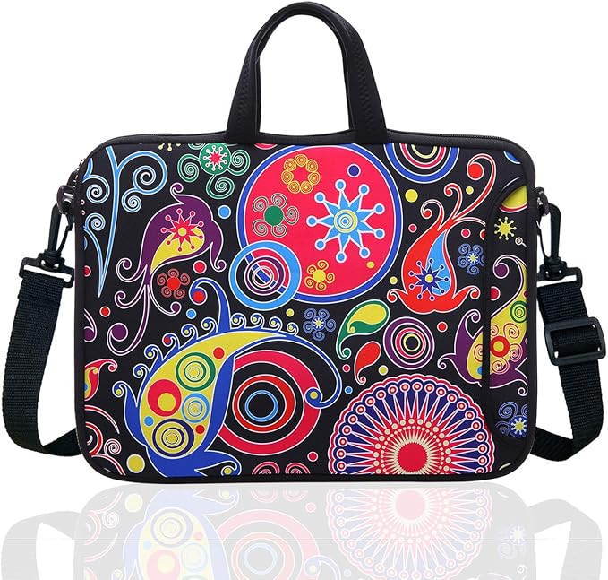 YIDA 15.6-Inch Laptop Shoulder Sleeve Bag Case Carrying bags For 15 15.6" Acer Dell Hp classic colourful