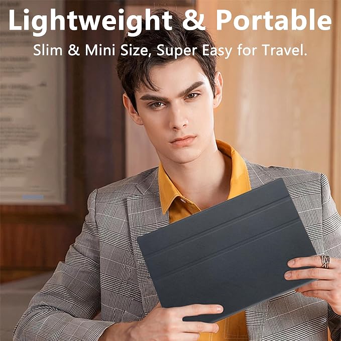 Portable Monitor 10.5'' 1920×1280 (3:2) IPS Display, 100% sRGB, 430 Nits HDR, USB-C & HDMI Travel Monitor with Smart Case & Speakers, External Monitor for Laptop Mac Phone PS5 Xbox Switch