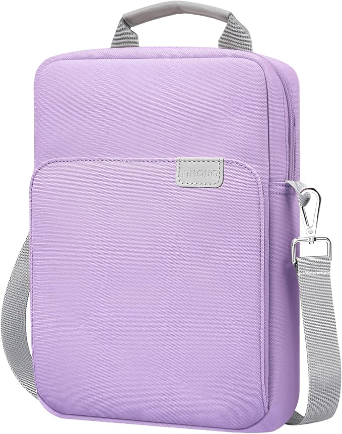 TiMOVO 9-11 Inch Tablet Sleeve Bag with Shoulder Strap for iPad 11-inch A16 2025, iPad 10th Gen. 10.9"/10.2", Galaxy Tab A9+/A11Plus 11", Purple