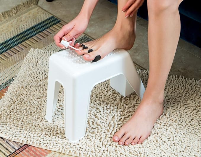 Demi's Home Shower Foot Rest - Pedicure Foot Rest - White - (Supplies Not Included)