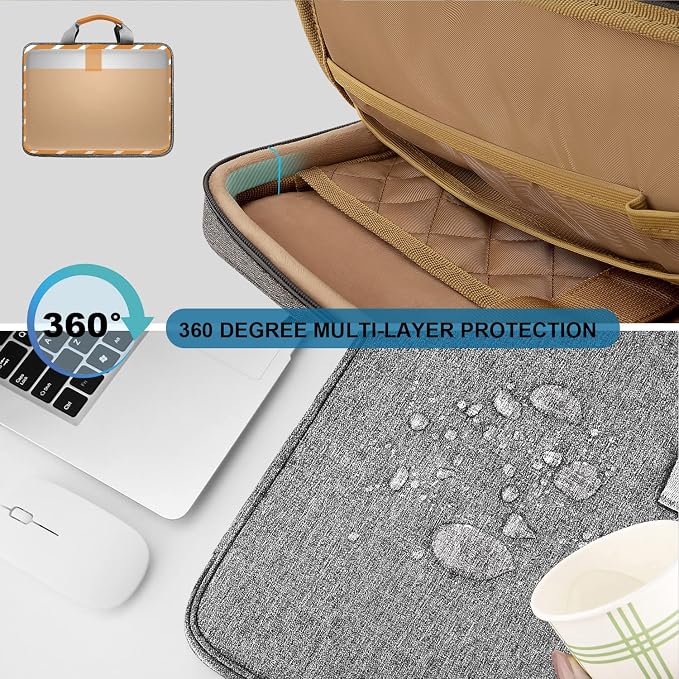 ZINZ Expandable Laptop Case 13-13.3-14 Sleeve Compatible with MacBook Pro/Neo 14" M5/M4/M3/M2/M1, MacBook Air/Pro 13", XPS 13/14, Surface Book/Laptop 13.5" and Most 13-14 inch Notebooks，D01G01