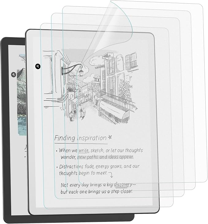 Orzero (4 Pack Anti-Glare Matte Screen Protector Compatible for Scribe 2025/Scribe Colorsoft 2025/Scribe without Front Light 2025 11 inch Premium Soft PET Anti-Fingerprint Bubble Free Anti-Scratch