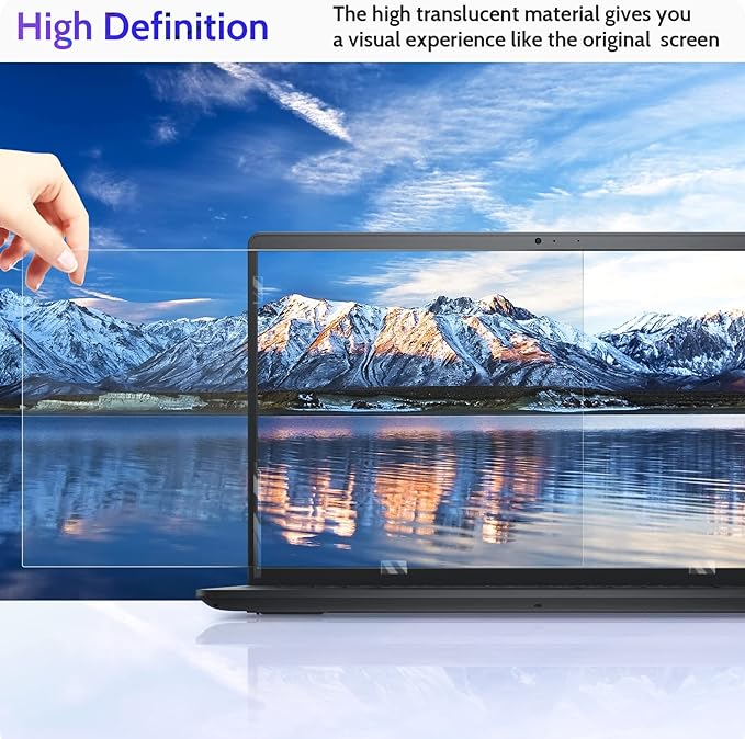 Peslv 17 Inch Laptop Privacy Screen Compatible With Lenovo Hp Dell Acer Asus Thinkpad Xps, 16:10 Aspect Removable Anti Glare Blue Light Filter Protector, 17inch Computer Monitor Security Shield
