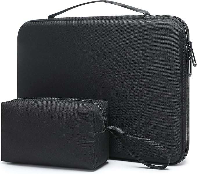 HYZUO 13.3-14 Inch Hard Shell Case Laptop Sleeve for MacBook Pro 14 M5/M4/M3/M2/M1 Pro/Max A3426 A3427 2026-2021, MacBook Pro/Air 13, Dell Pro 13/14 Premium, 13.8"-13" Surface Laptop, Black