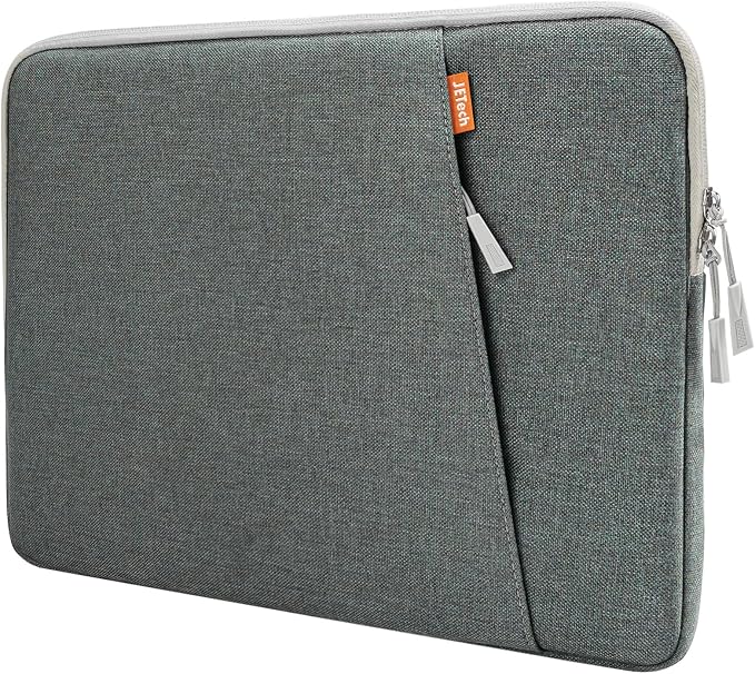 JETech Laptop Sleeve for 13-14Inch MacBook Neo (A18 Pro), MacBook Air/Pro (M1-M5) 2020-2026, 13-13.6 Inch Notebook, Waterproof Shock Resistant Bag Case with Accessory Pocket (Grey)