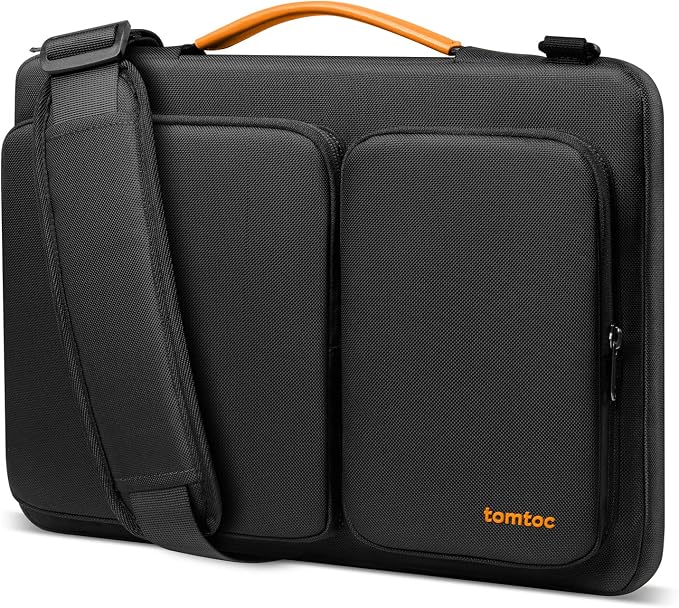 tomtoc 360 Protective Laptop Shoulder Bag for 16-inch MacBook Pro M5/M4/M3/M2/M1 Pro/Max 2026-2019, Water-resistant Sleeve for Dell XPS 15 Surface Book 3 The New Razer Blade 16