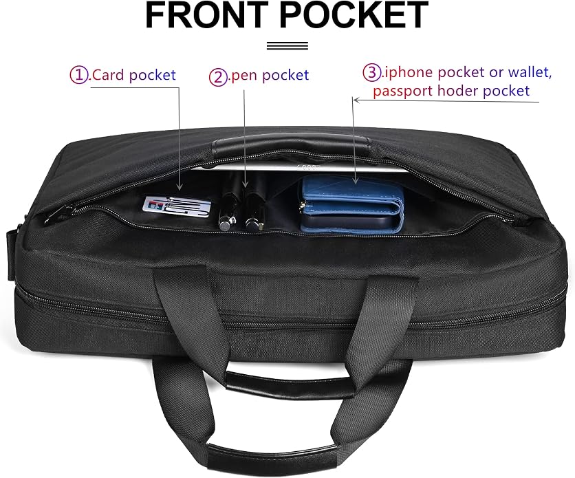 Premium Black,17.3-18.4Inch Laptop Briefcase with Cross-Body Shoulder, DVD Player bag,Painting board bag，Laptop case Fits Dell, HP, ASUS,MacBook Pro, 3-layer Design,Durable,LIGHTWEIGHT