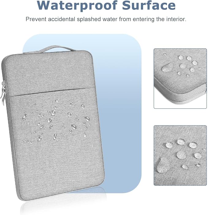 Laptop Sleeve Case for MacBook Neo 13'' with A18 Pro Chip Released in 2026 (Model:A3404) Protective with Handle Travelling Carrying Canvas Bag Accessories for Students Home Office (Gray)