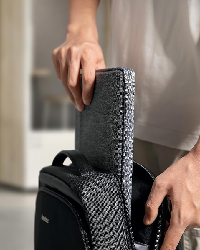 tomtoc Slim Laptop Sleeve Case for 13-inch 2026 New MacBook Air M5/A3449 M4/A3420 M3/A3113 M2/M1, Fits MacBook Neo A18 Pro, Water-Resistant Protective Carrying Case with Accessories Pocket