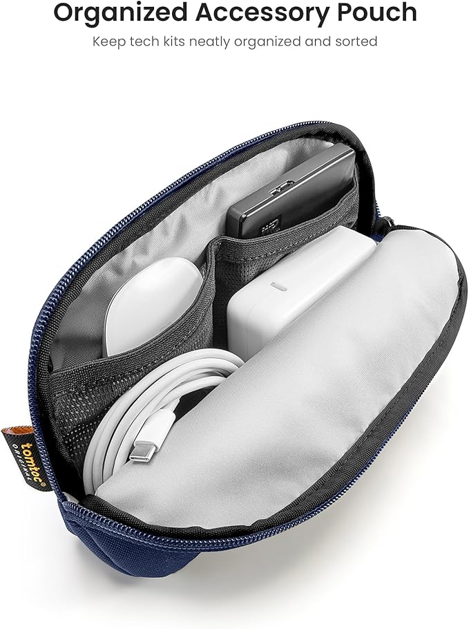 tomtoc 360 Protective Laptop Sleeve Set for 15-inch MacBook Air M5/A3448 (2026), M4/A3241, M3/A3114 M2/A2941, Water-Resistant Laptop Case Bag with Accessory Pouch Fits 15" MacBook Pro & Surface Laptop