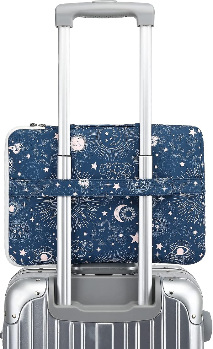 360° Protective Laptop Sleeve Case Bag with Handle and Luggage Strap for iPad 13 inch,MacBook Air 13" and 13.3 inch Screen Laptop