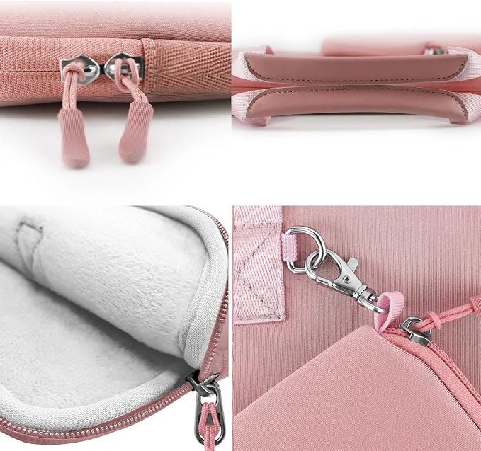 Hseok Laptop Sleeve 14.1-15 inch Case with Small Pouch, Neoprene Computer Bag Compatible with MacBook Air 15 M4 A3241 M3 A3114 M2 A2941, MacBook Pro 15 A1990 A1707, XPS 15 & More 14-15 PC,P02K01
