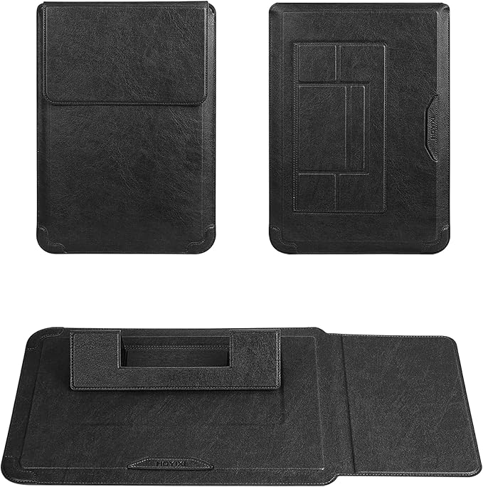 HoYiXi 14 Inch Laptop Sleeve Case with Stand Feature for Mac Book Pro 14 2021/ASUS Vivobook 14/HP Pavilion X360/IdeaPad 14/Dell HP ASUS Acer Huawei Matebook 14'',Compatible 13.3-14'' PC,Black