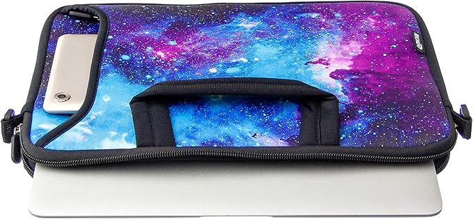 RICHEN 17 inch Laptop Shoulder Bag Carrying Case Computer PC Cover Pouch with Handle Fits 15.6/16/17/17.3/17.4 inch Laptop Notebook (16-17.3 inch, Galaxy)
