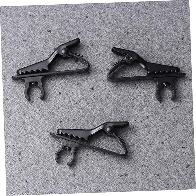 10pcs Wireless Lapel Microphone Clip Easy Clip Design Suitable for Speeches Online Chat