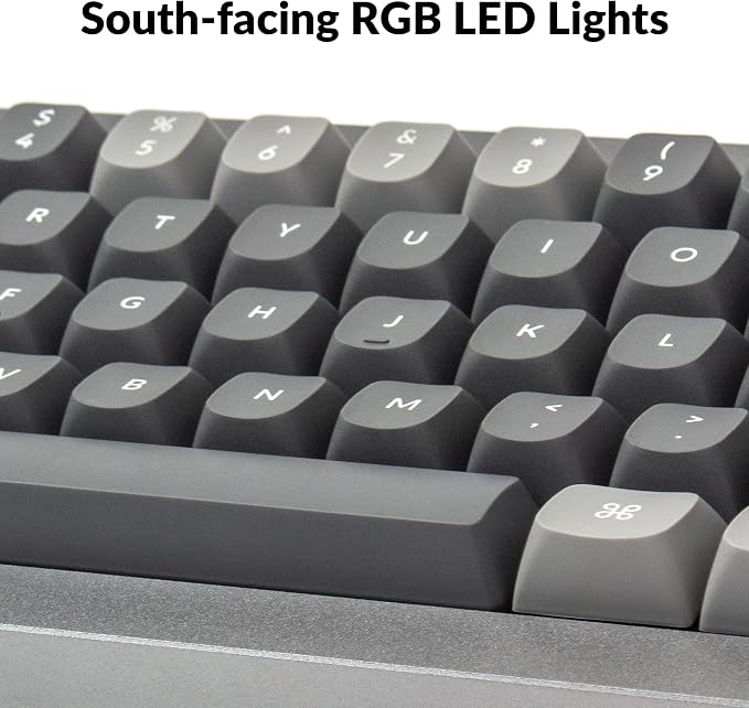 Keychron Q4 Wired Custom Mechanical Keyboard, QMK/VIA Programmable Macro, Full Aluminum, Hot-Swappable Gateron G Pro Red Switch, 60% Layout Double Gasket Compatible with Mac and Windows - Blue