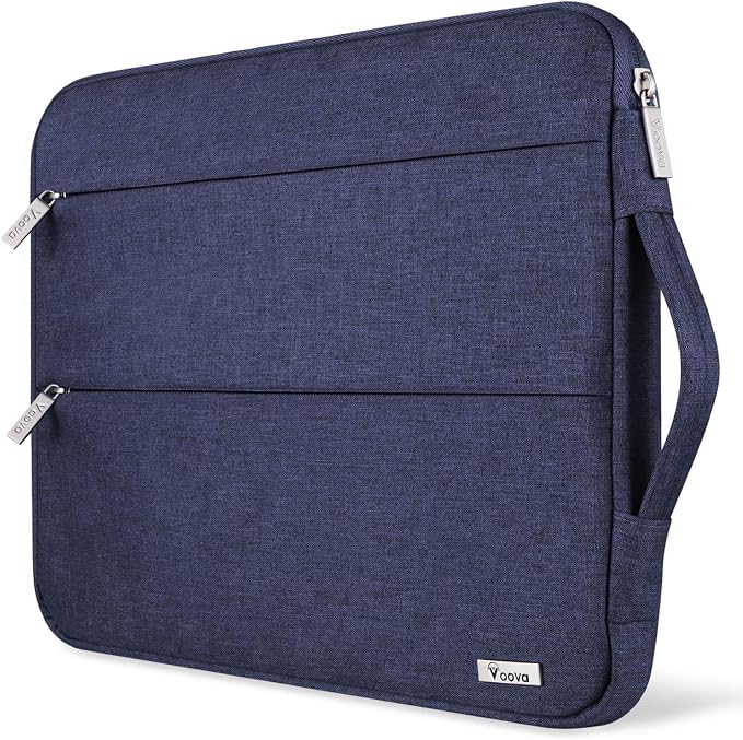 Voova 14 15 Inch Laptop Sleeve Case, Waterproof Computer Bag Cover Compatible with MacBook Air 15 M2/M3/M4 2022-2025, MacBook Pro 15, Hp chromebook 14, 14-15” Dell Lenovo Acer Asus, Blue