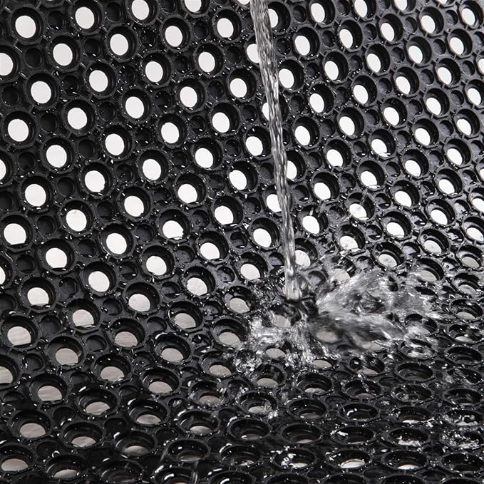 Uniboho Outdoor Rubber Floor Mats Anti Slip Restaurant Commercial Kitchen Rubber Drainage Mat 60 x 35 Heavy Duty Mat for Garage Garden Indoor Outside Industral Pool Entrance Bar Wet Area