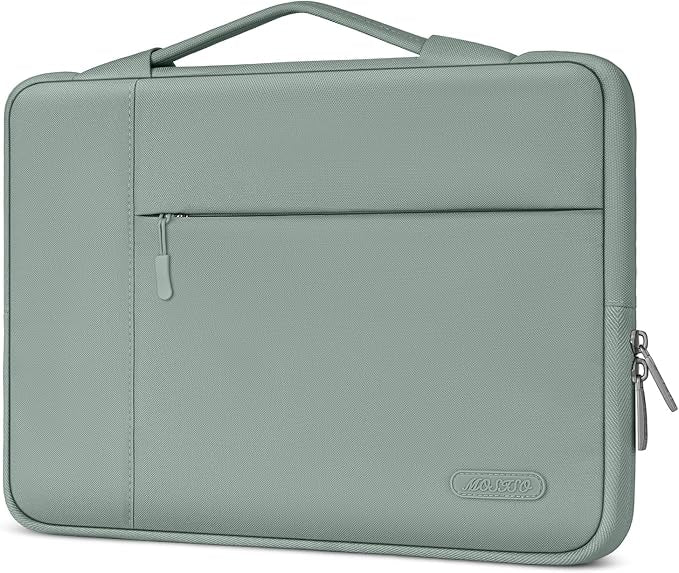 MOSISO Laptop Case 16 inch, 15-15.6 inch Laptop Sleeve with Handle Compatible with MacBook Pro 16 M5 M4 M3 M2 M1, HP Acer Dell Lenovo ASUS, Polyester Multifunctional Computer Bag, Antique Green