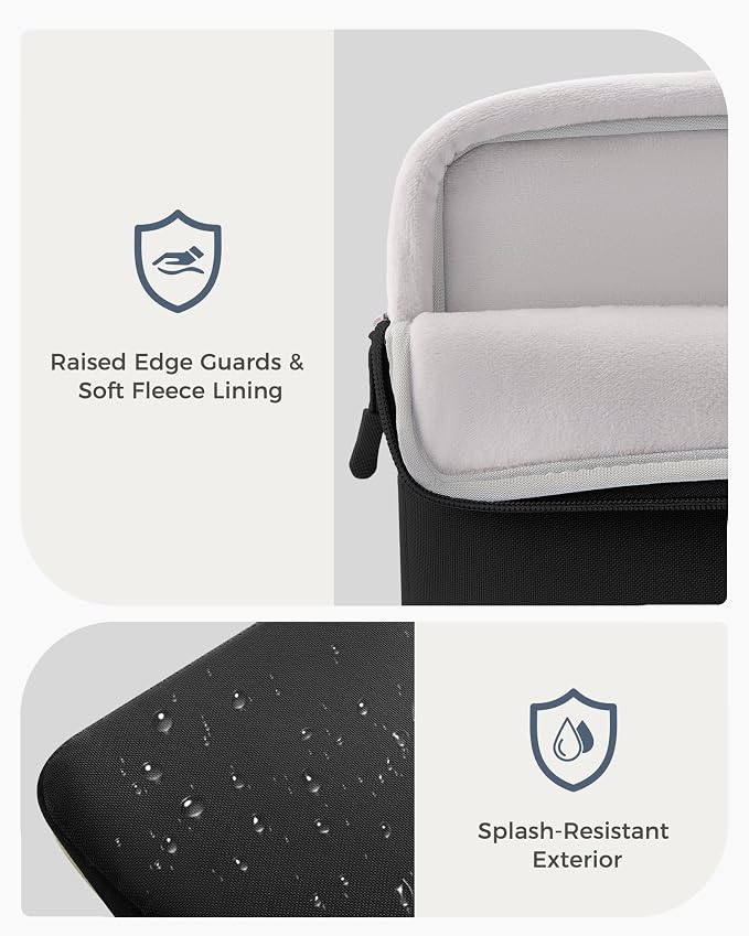 ProCase Laptop Sleeve 14" for MacBook Pro 14-Inch M5/M4/M3/M2/M1 Pro/Max 2026-2021, Computer Case Also Compatible with 14" HP Dell ASUS Lenovo Acer Chromebook -Black