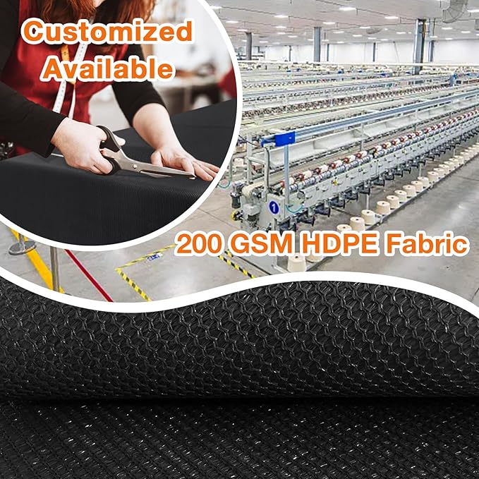 Artpuch Outdoor Pergola Shade Cover 12x17 FT Sun Shade Cloth with Grommets Black 90% UV Protection Canopy Patio Privacy Screen (Customized Available)