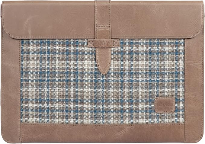 Londo Leather Sleeve Compatible with MacBook Pro 14 & Air 13-13.3 Inch (M5, M4, M3, M2, M1, Pro, Max) & iPad Pro 12.9, Premium Top Grain Leather Laptop Bag, 2020 to 2026 Models