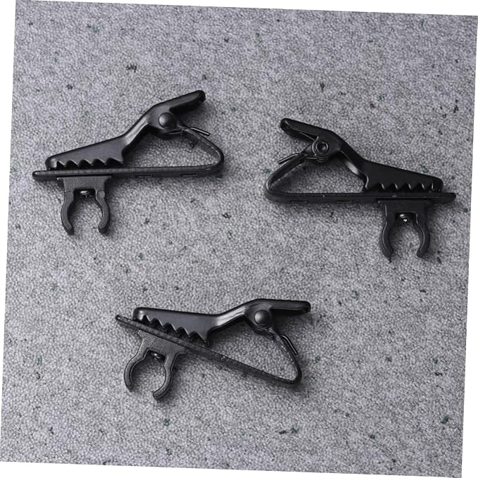 30pcs Microphone Clip for Lapel Tie Clip Mini Lavalier Mic Holder Handsfree Mic for Video Calls Speeches