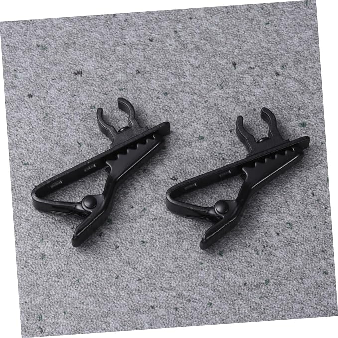 10pcs Wireless Lapel Microphone Clip Easy Clip Design Suitable for Speeches Online Chat