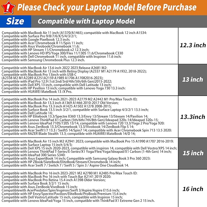 Puffy Quilted Laptop Sleeve with a Removable Shoulder Strap Compatible with MacBook Air/Pro, 13-13.3 inch Notebook, Compatible with MacBook Pro 14 inch M3 M2 M1 Chip 2023-2021