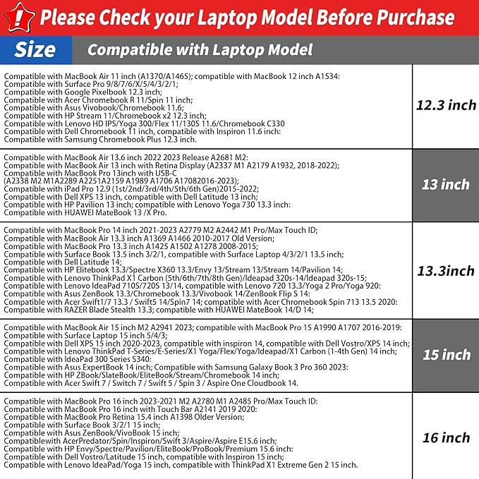 Puffy Quilted Laptop Sleeve with a Removable Shoulder Strap Compatible with MacBook Air 13 inch M2 A2681 M1 A2337 A2179 A1932 2023-2018/Pro 13 M2 M1 A2338 A2251 A2289 A2159 A1989 A1706 A1708