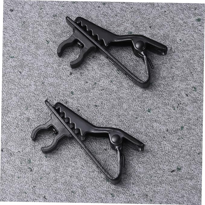 20pcs Mini Lapel Tie Clip Microphone Iron Clip for Mic Easy to Use for Voice Recording Video Conferencing Meetings
