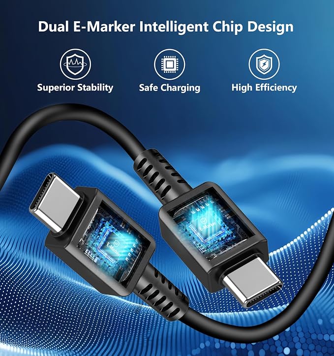 45W Super Fast Charger USB C, Linocell 2Pack USB C Chargers Block Type C Wall Charger Android Chargers with 6FT Type C Cord for Samsung Galaxy S26 Ultra/S26+/S26/S25 Ultra/S25/S24 Ultra/S23/Tab S10/S9