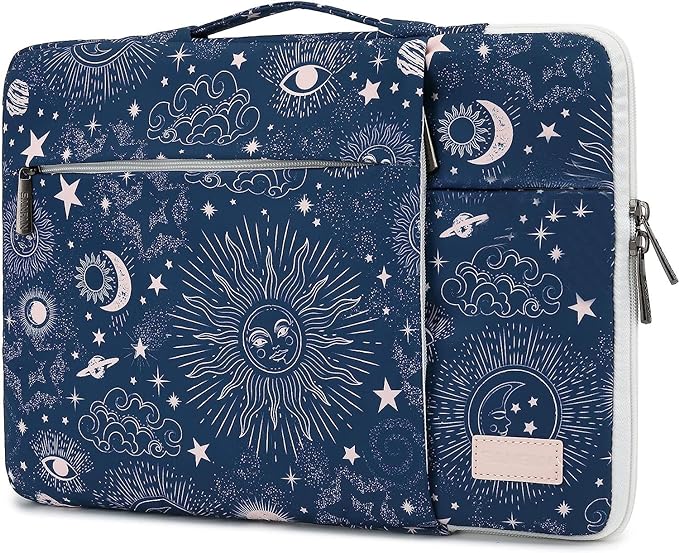 360° Protective Laptop Sleeve Case Bag with Handle and Luggage Strap for iPad 13 inch,MacBook Air 13" and 13.3 inch Screen Laptop