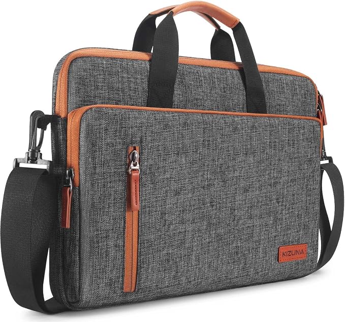 KIZUNA Laptop Bag Case 17 Inch Computer Shoulder Sleeve Briefcase For LG gram 17 2022 /Dell G7/17.3" Lenovo Legion 5 / 5i / IdeaPad L340/HP Gaming Pavilion 17/ENVY Laptop 17,Brown